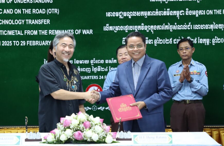 ស៊ីម៉ាក់និងជប៉ុនសហការច្នៃសំរាមជាវត្ថុអនុស្សាវរីយ៍ផ្តល់ការងារដល់ជនមានពិការភាពដោយសារគ្រាប់មីន